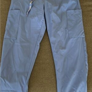 Medcouture Ciel blue jogger scrub bottoms